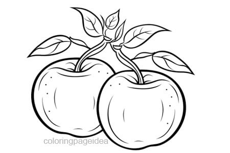 Apple Coloring Page