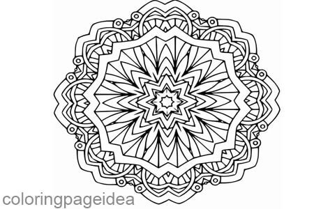 Flower Mandala Coloring Pages