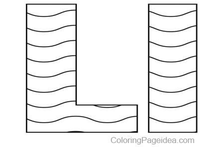 LETTER L COLORING PAGES