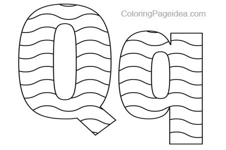 LETTER Q COLORING PAGES