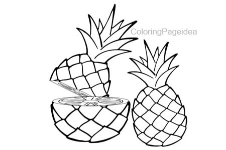 Pineapple Coloring Page