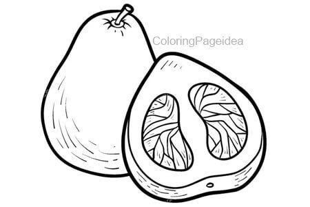 Pomelo Coloring Pages