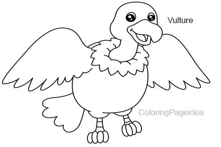 Vulture Coloring Pages