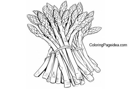 Asparagus Coloring Page