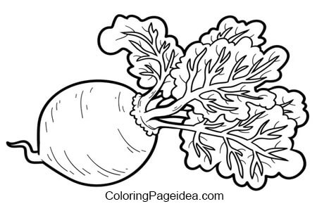 Beets Coloring Page