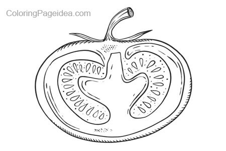 Tomatoes Coloring Page